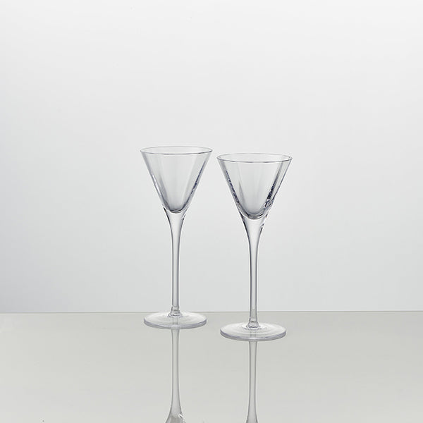 Ace Silver Short Martini Glass